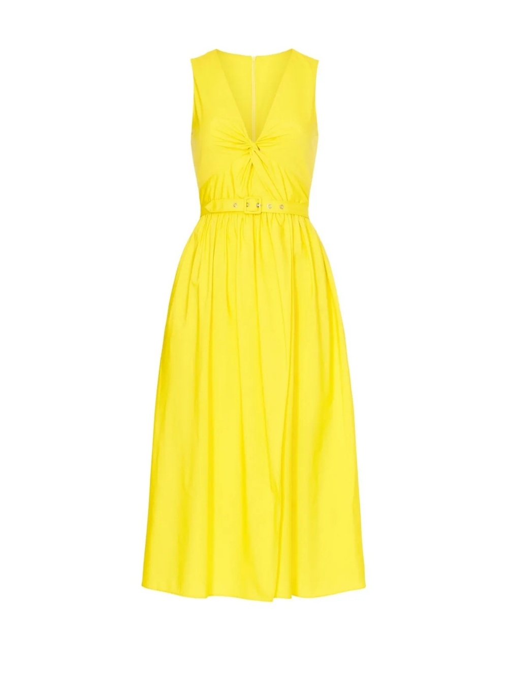 Toccin Women's Twist Front Dress in Yellow, Size 8, $445 - Picture 2 of 15